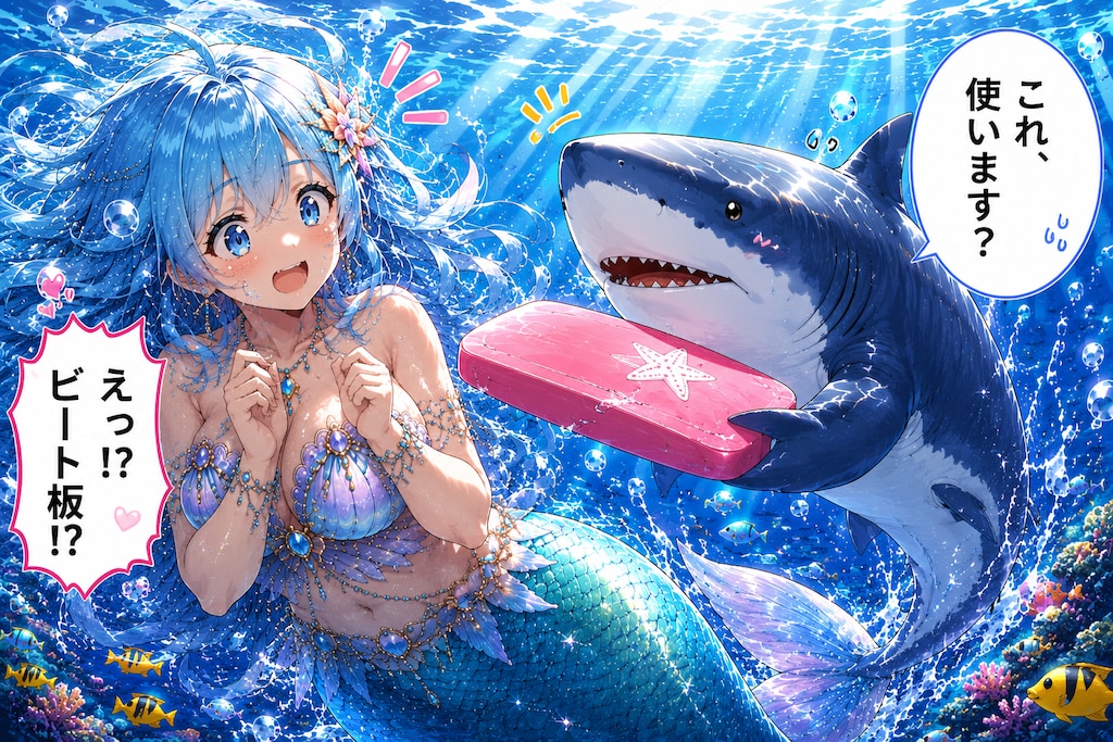 マーメイドさんは泳げない②