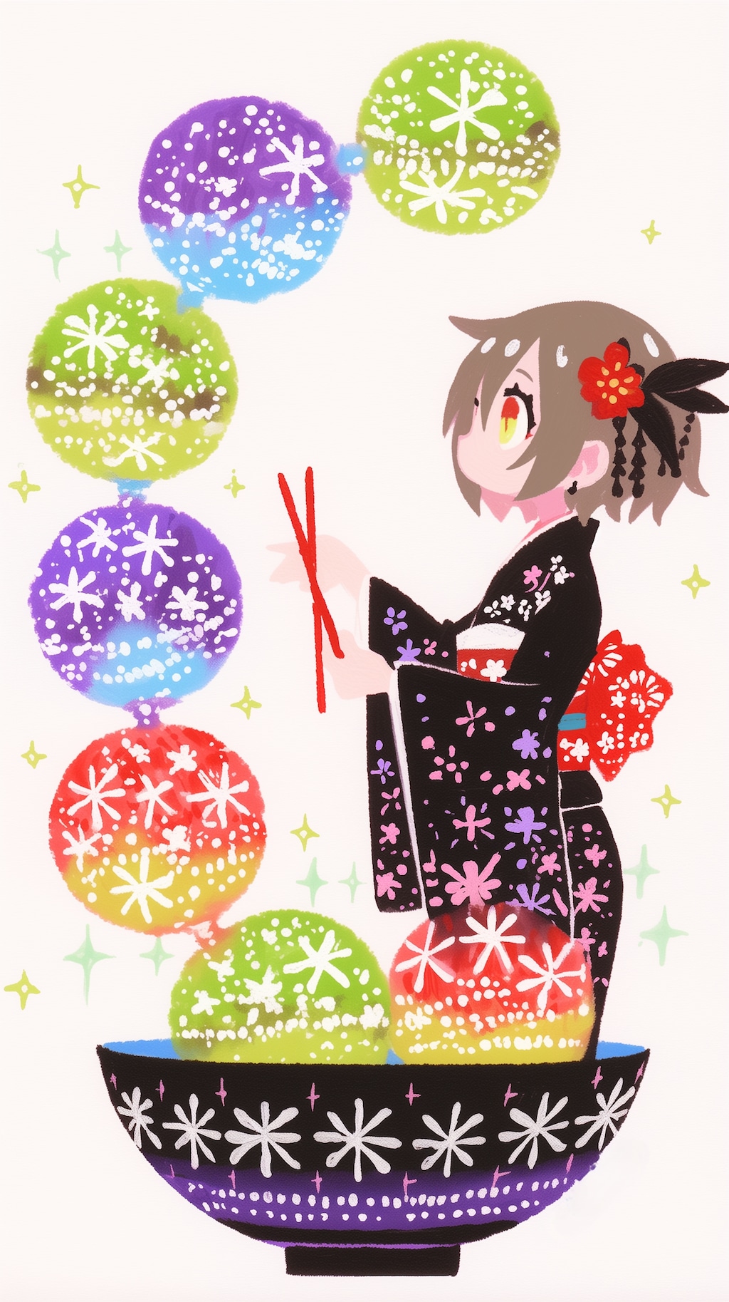 和装のやる気なしでこ