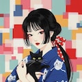 竹久夢二「黒船屋」へのオマージュ 8枚目
