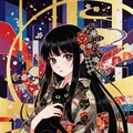 竹久夢二「黒船屋」へのオマージュ 3枚目