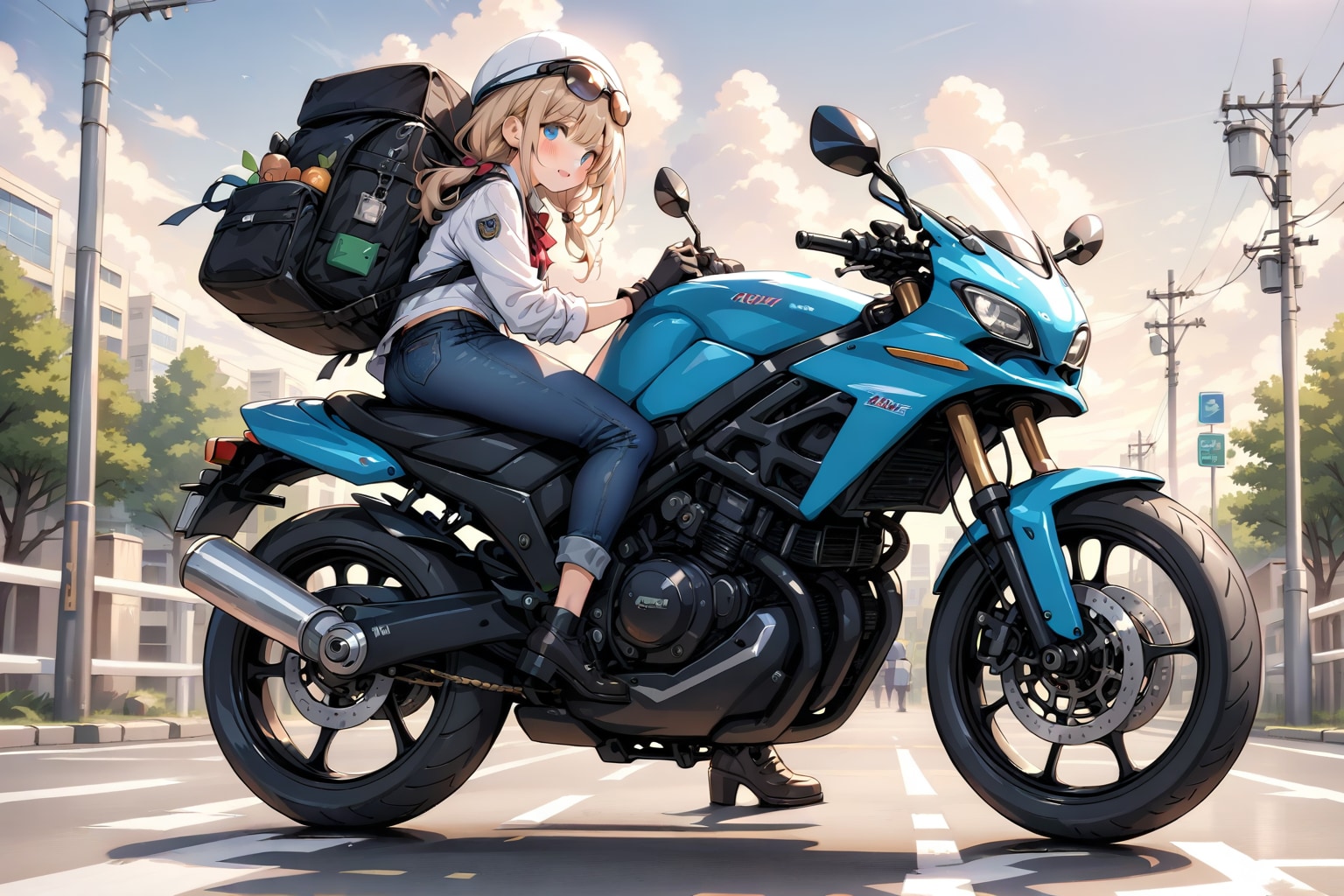 No.518 バイクの日 | の人気AIイラスト・グラビア