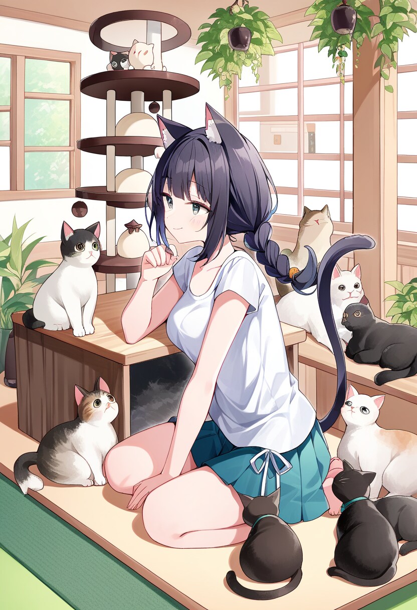 猫カフェと猫系美少女