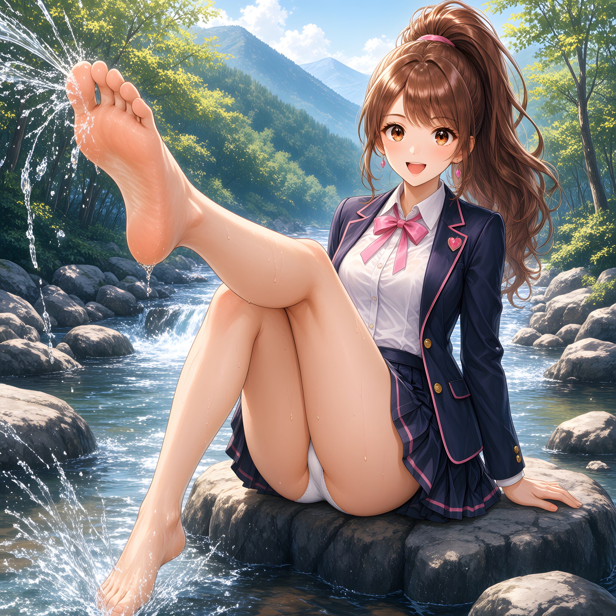 華恋の水遊び