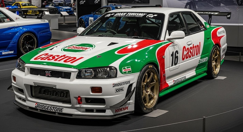 カストロールR34セダンレーシングカー