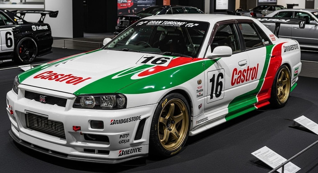カストロールR34セダンレーシングカー