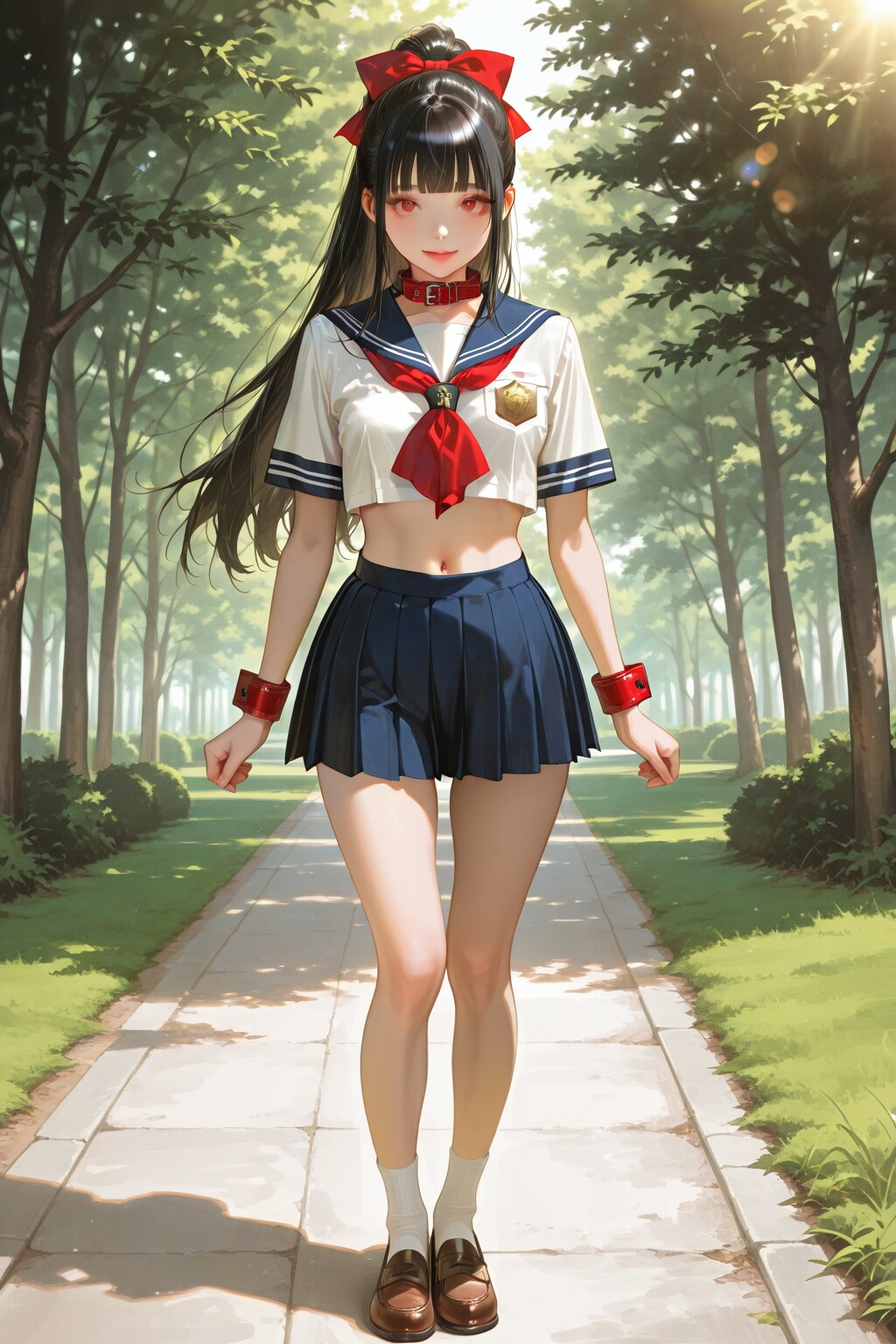 ポニーテールの美少女 | の人気AIイラスト・グラビア