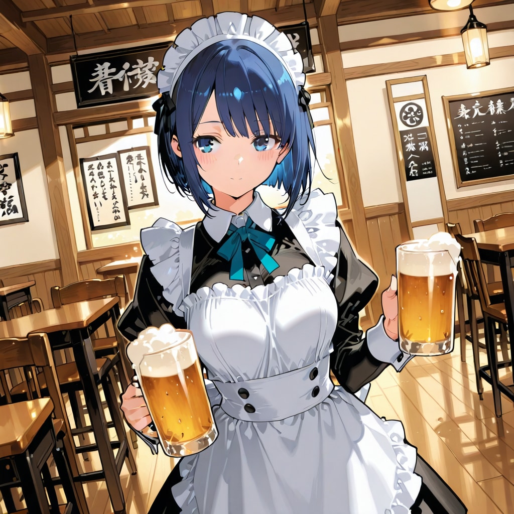 あいちゃんやメイド居酒屋バイトだよ 弾 | の人気AIイラスト・グラビア