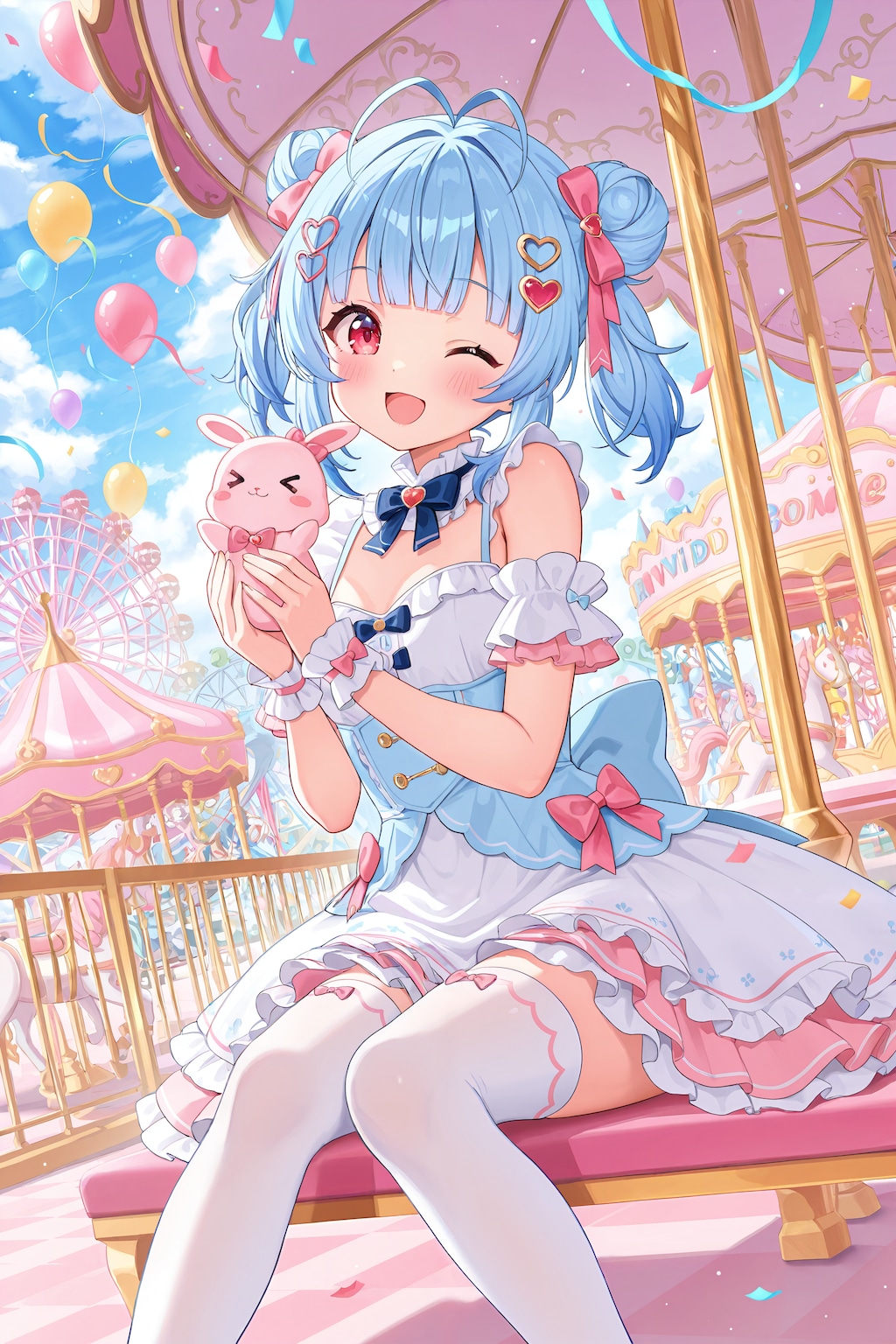 お友達と遊園地
