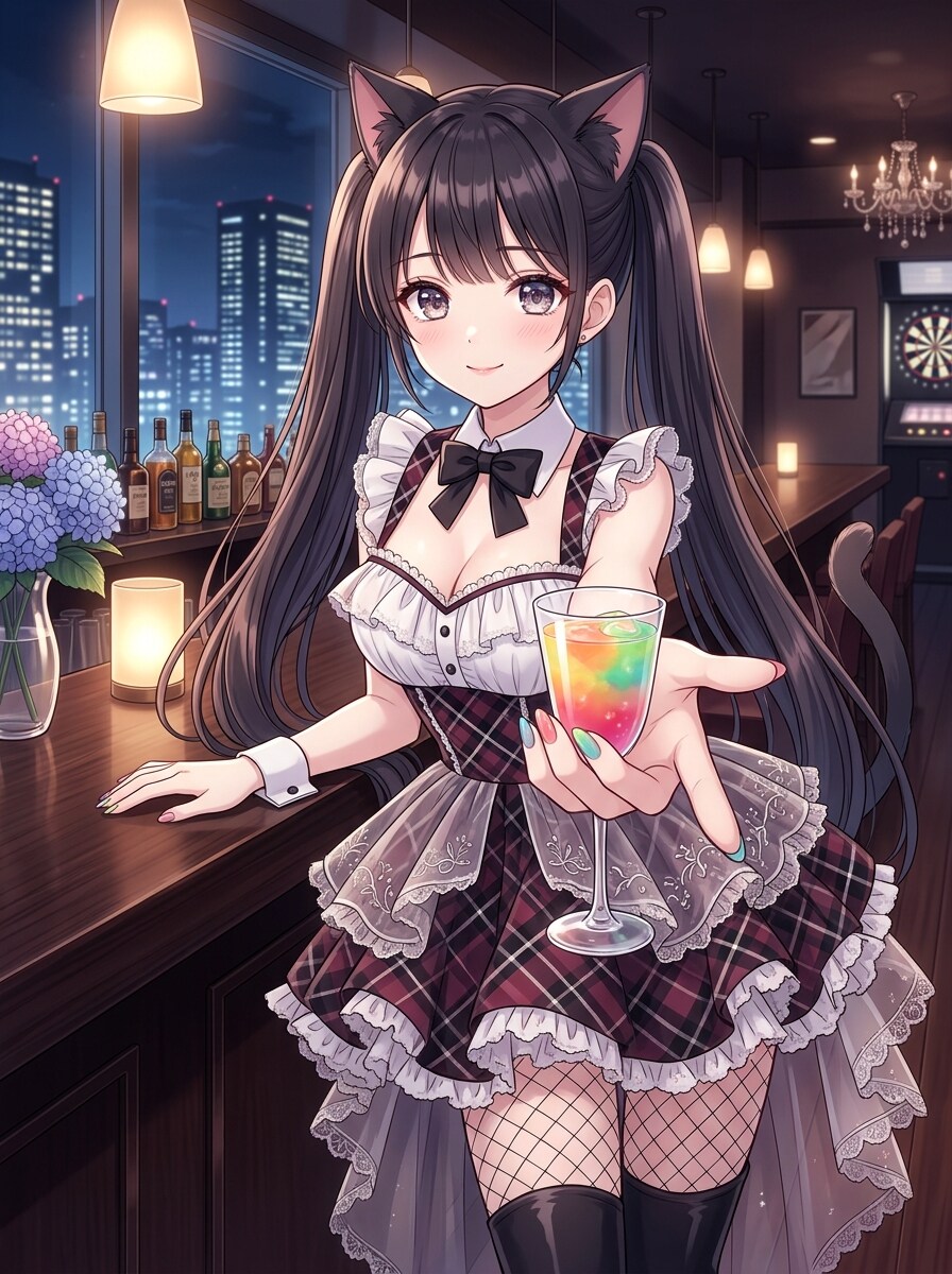 黒ツイにゃん