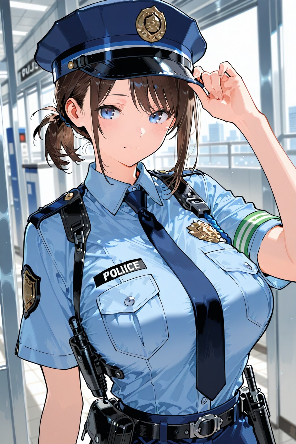 街を護る婦警 | の人気AIイラスト・グラビア