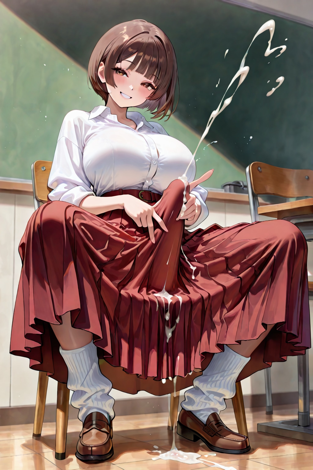 Aki Chan enjoying herself