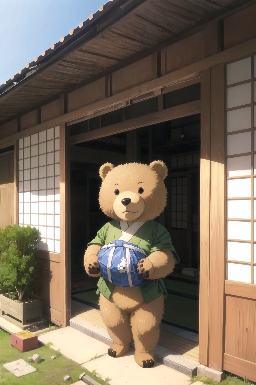 森のくまさんにお土産をもらった。