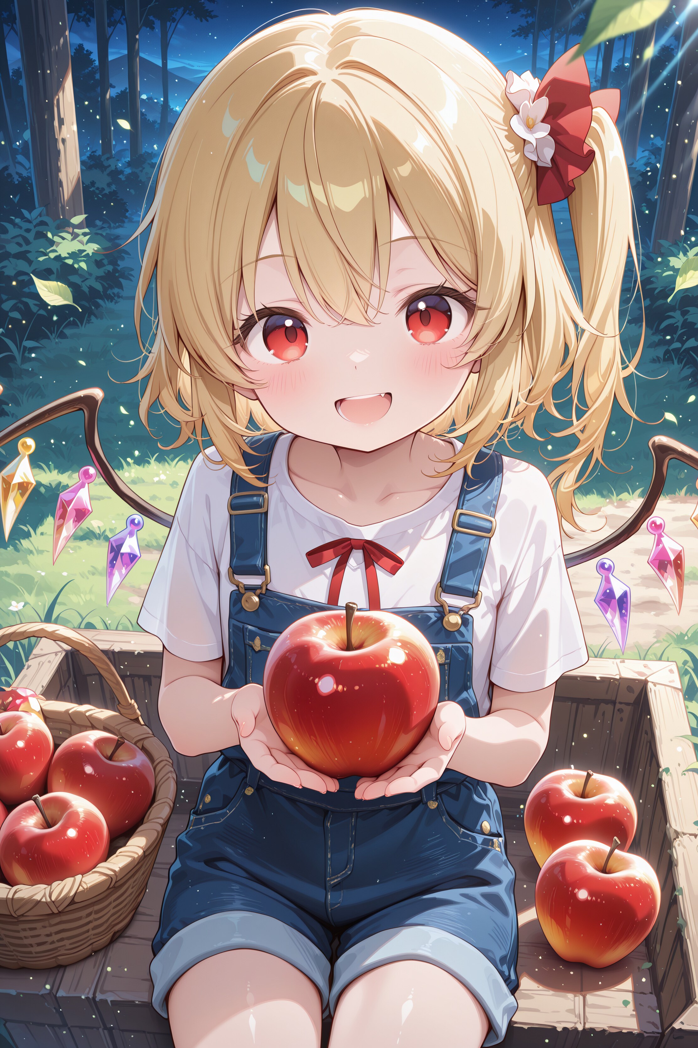 りんごをどうぞ♪