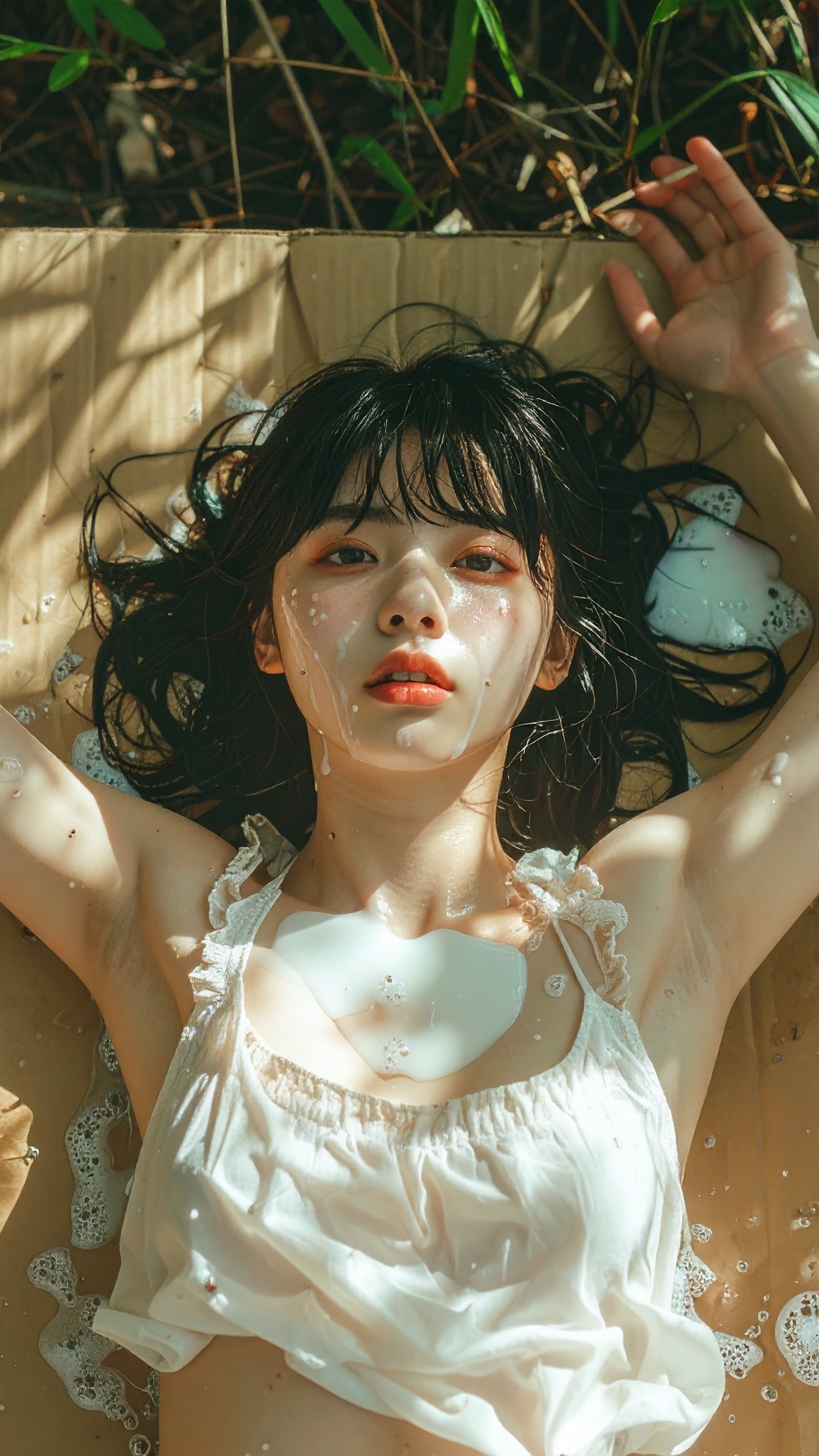 段ボールと少女