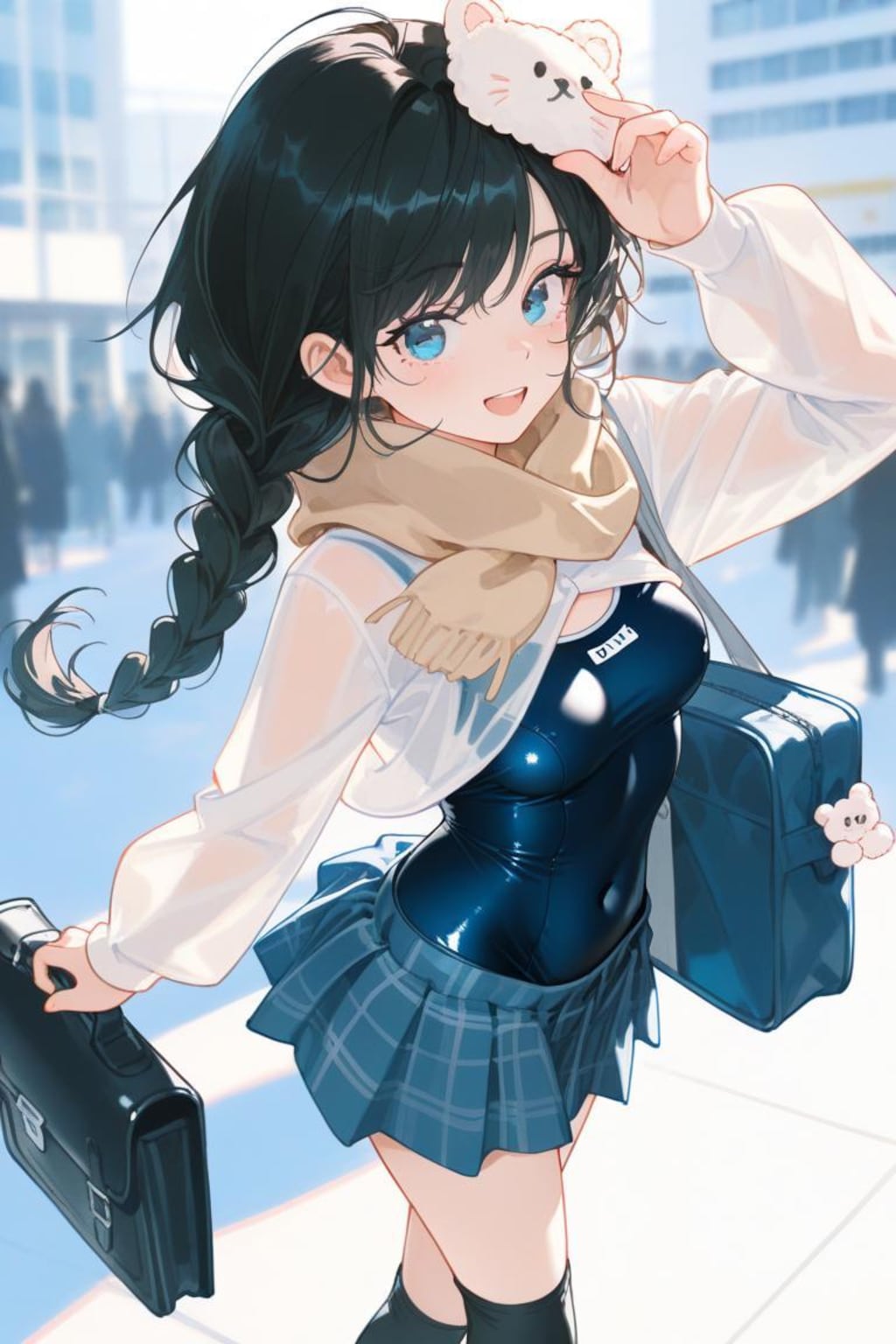 スク水露出(上段)