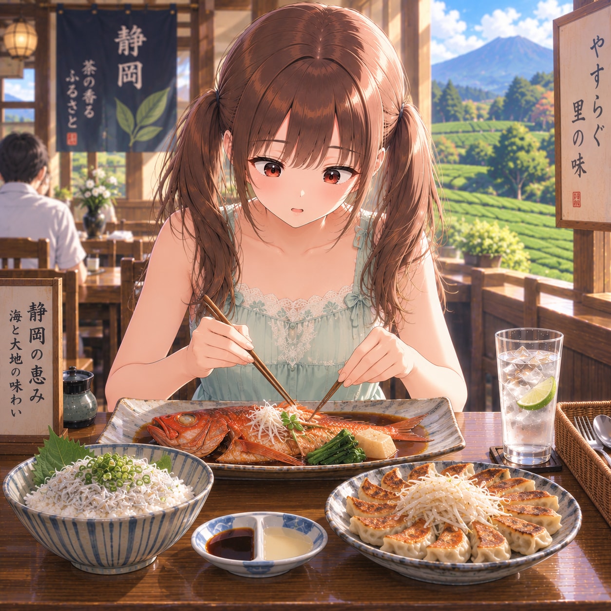 梢とランチ（８５）富士山を見に行くんだぁ：静岡 | の人気AIイラスト・グラビア