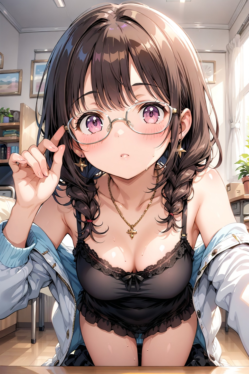 今日の眼鏡っ娘　8/7