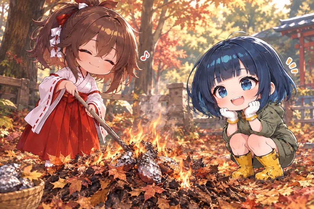 あやめお姉ちゃ〜ん🎵おいも持ってきた〜✨