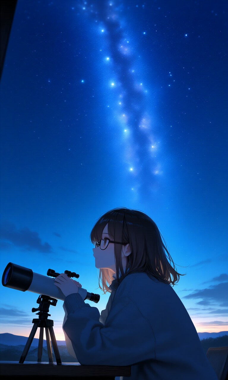 天体観測 | の人気AIイラスト・グラビア