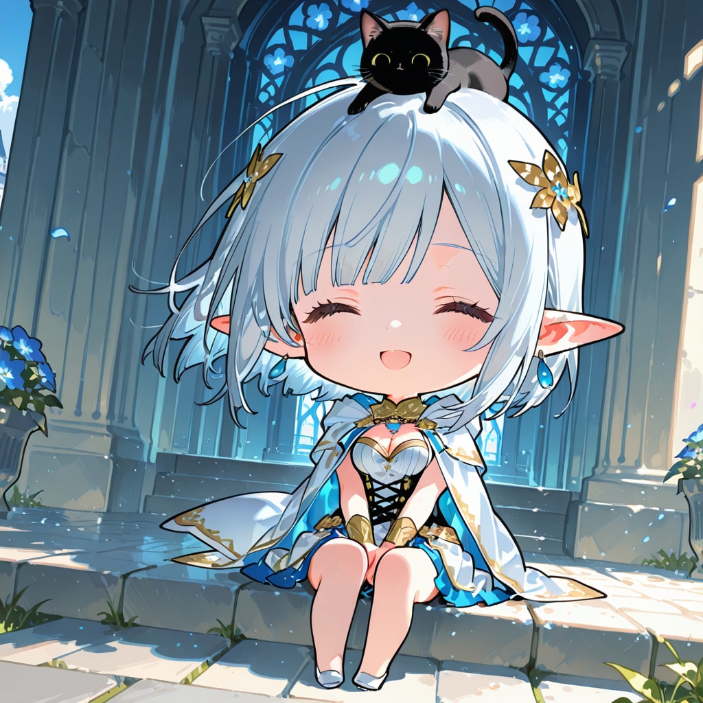 ちっちゃい銀エルフ姫