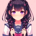 三つ編みのうちの子♥(4枚) 2枚目