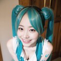 ミクさんコスしてみたよ 3枚目