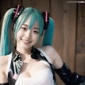 ミクさんコスしてみたよ 2枚目
