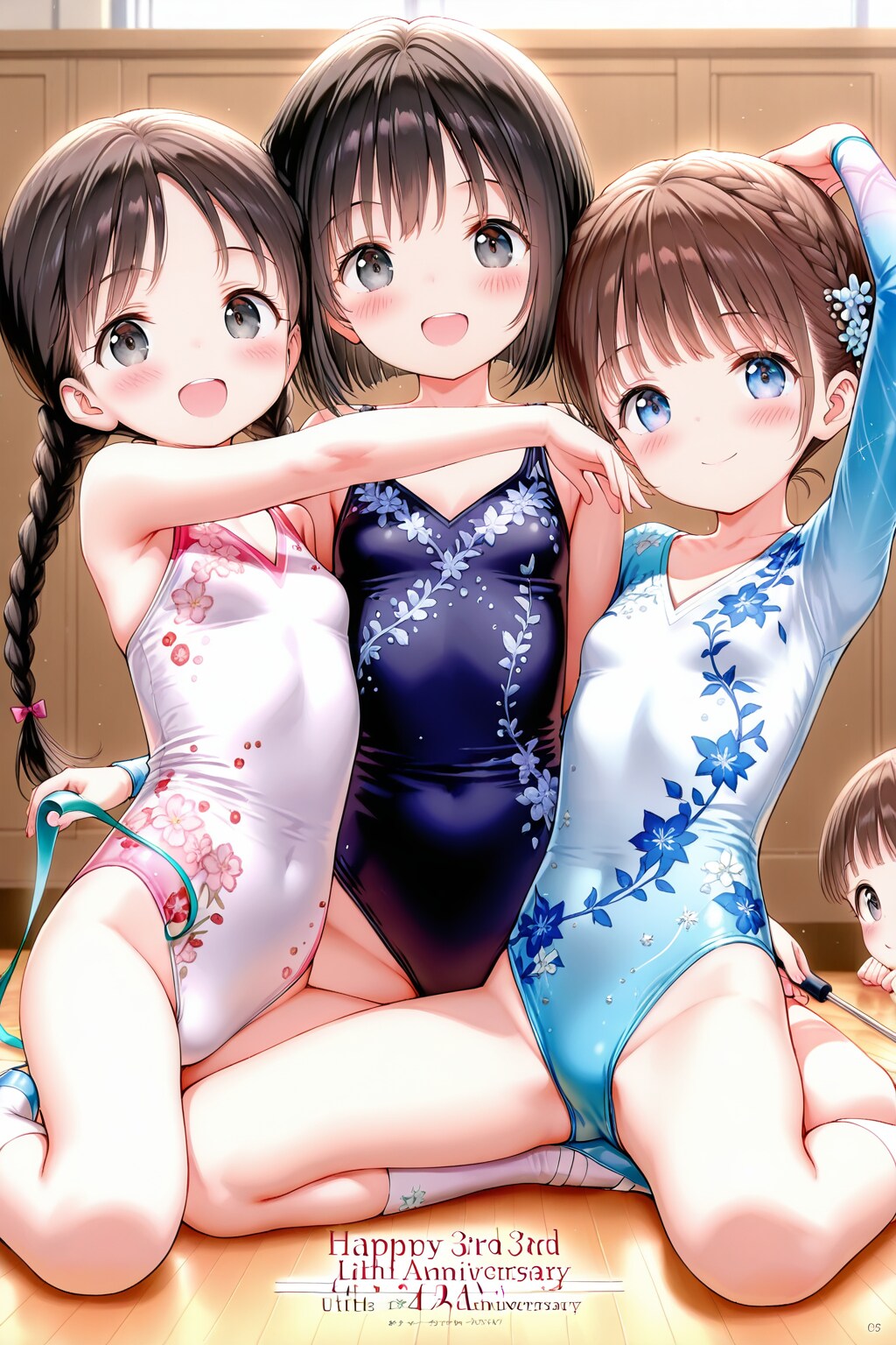 うちの子３人でHappy 3rd anniversary