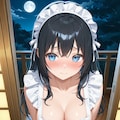 『セクシーメイド衣装』の葵さん 2枚目