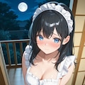 『セクシーメイド衣装』の葵さん 4枚目