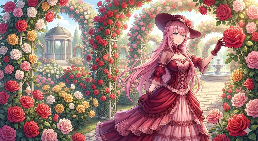 薔薇とルカさん✨