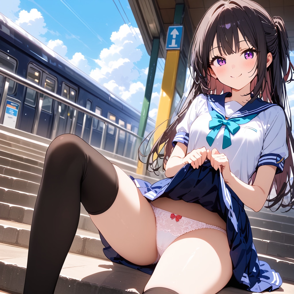 見せてくれた女の子