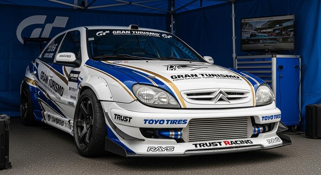 トーヨータイヤシトロエンクサーラのドリ車