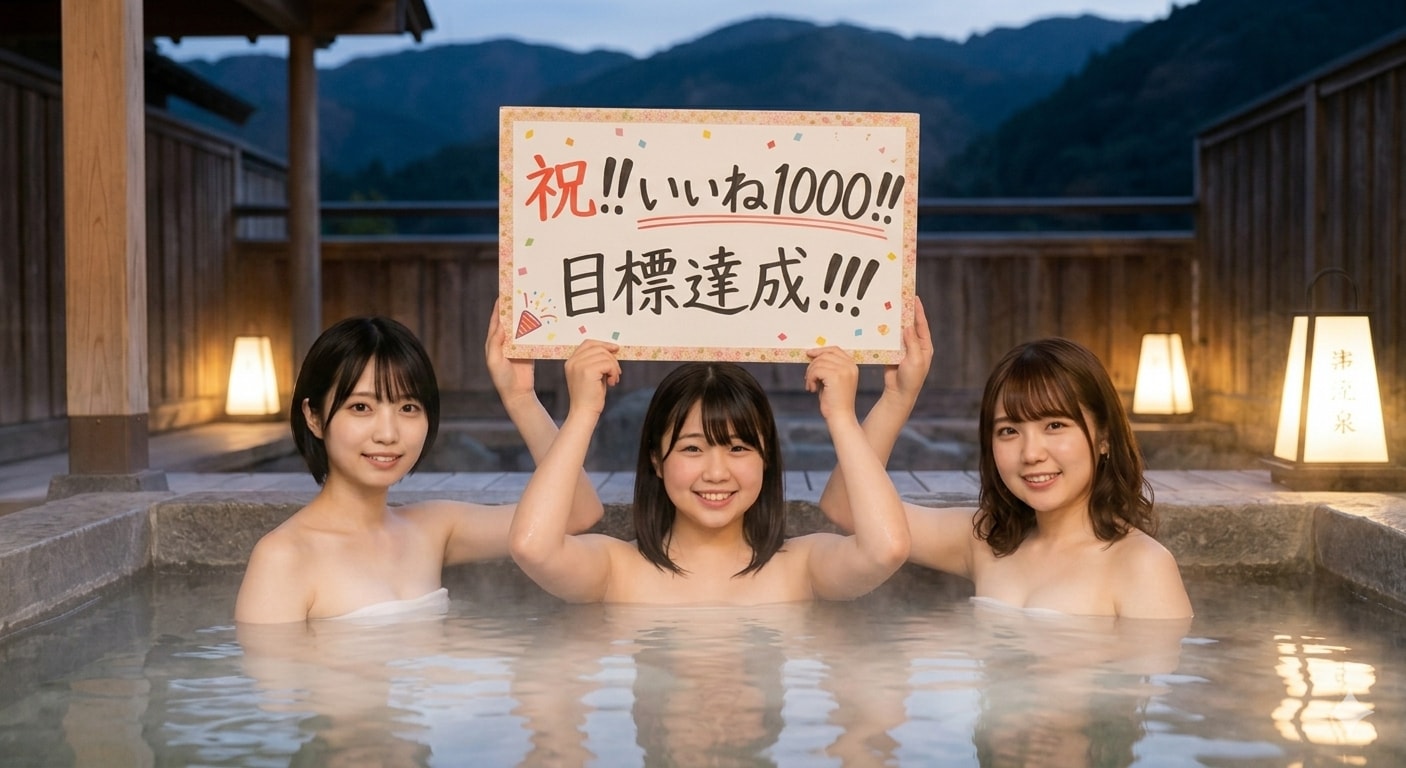 祝！いいね1000超えです！