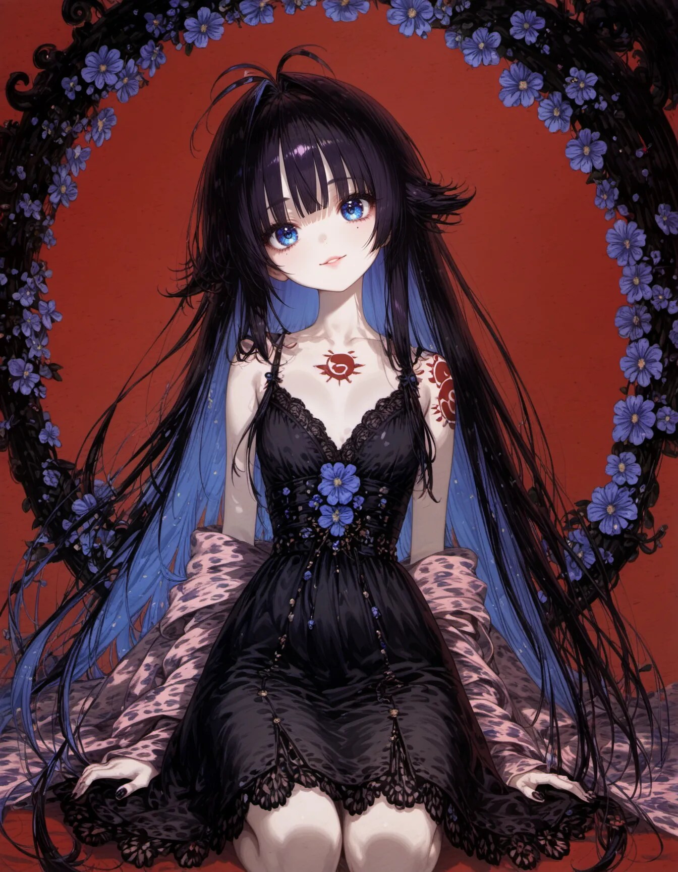 Crimson and Azure | の人気AIイラスト・グラビア