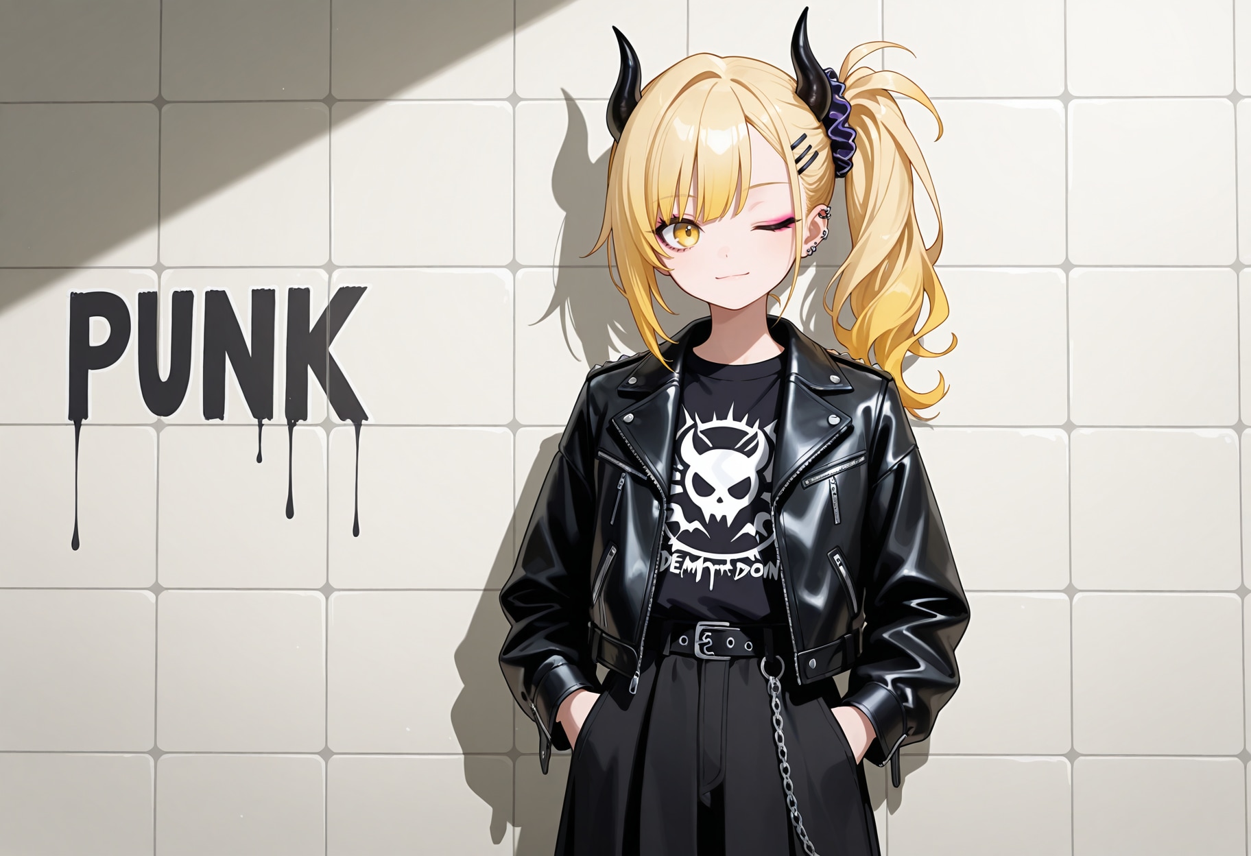 パンクファッション女鬼高生さん | の人気AIイラスト・グラビア