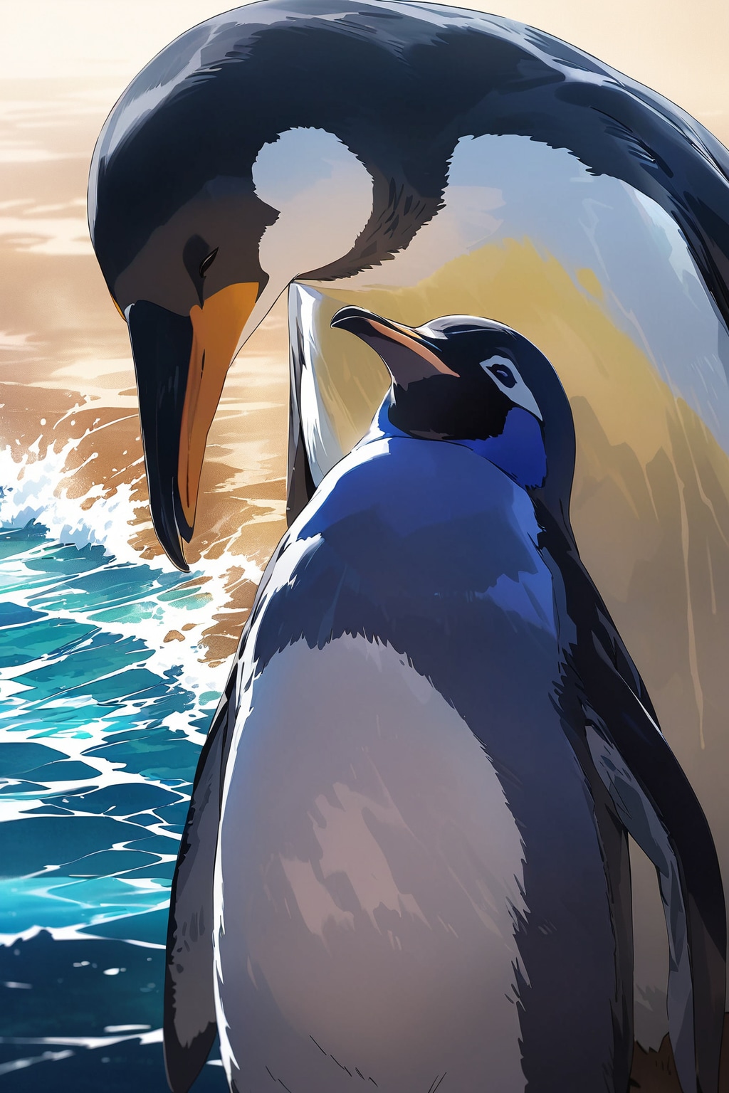 ペンギンの親子 | の人気AIイラスト・グラビア