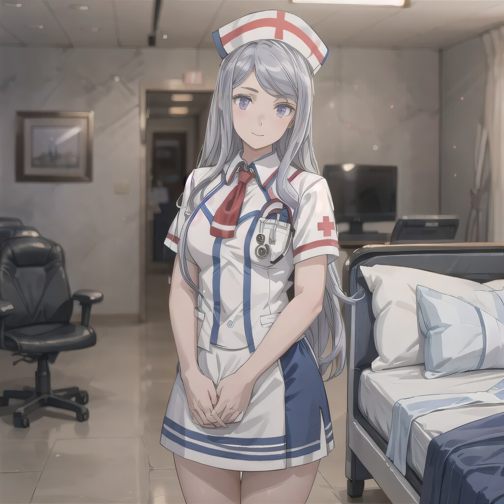 銀髪ロングで白衣の少女１６