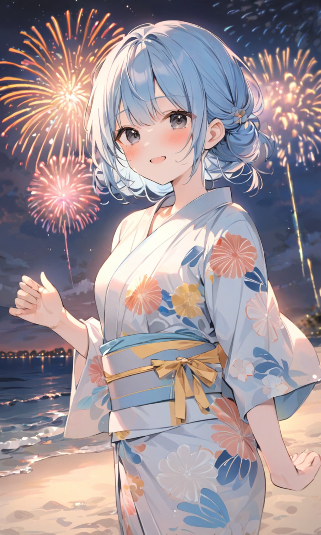 花火を見におでかけ