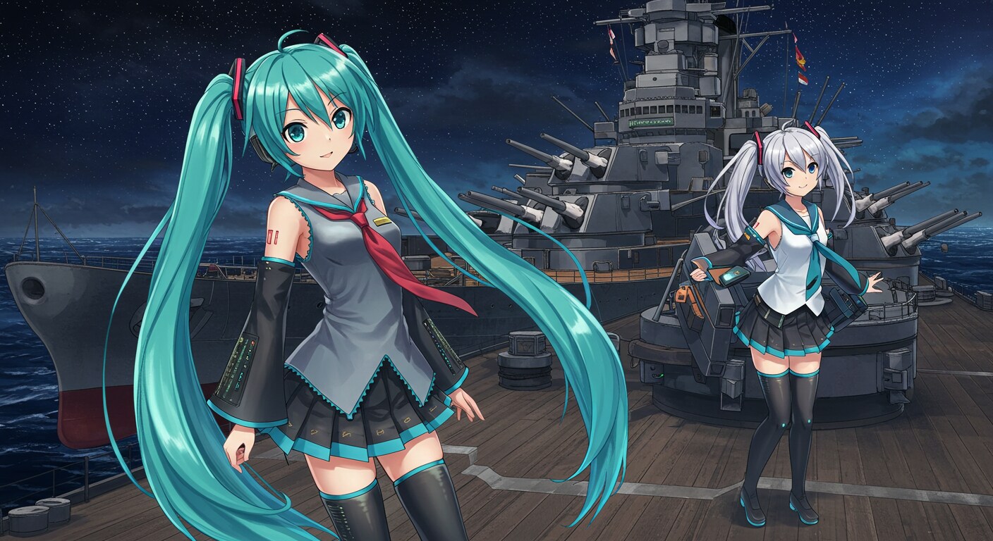 艦これキャラと初音ミク | の人気AIイラスト・グラビア
