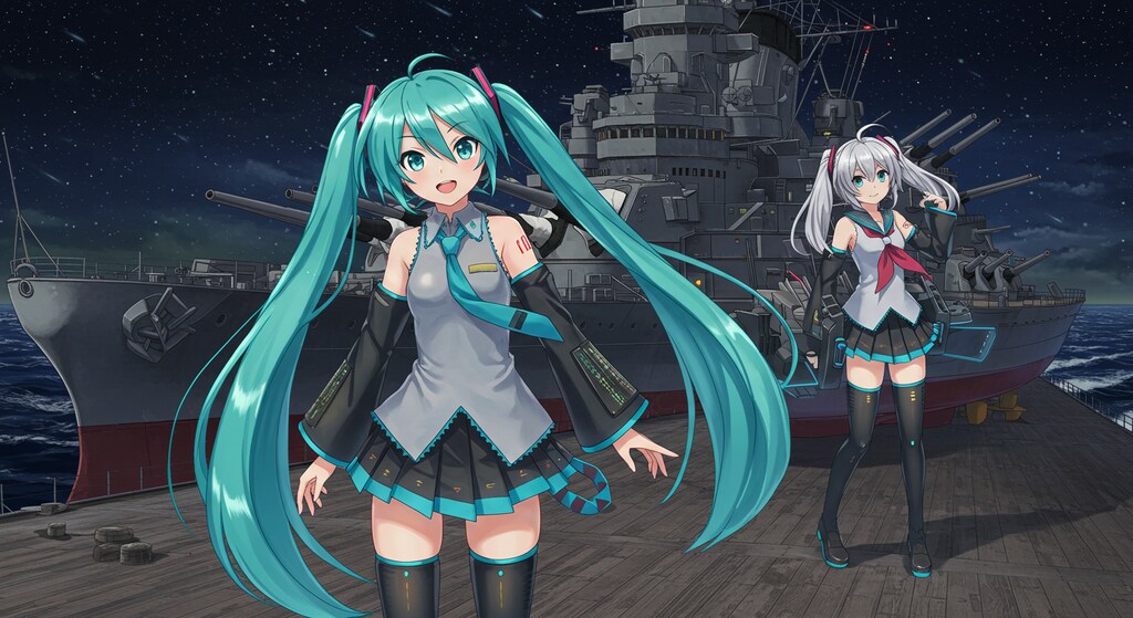 艦これキャラと初音ミク
