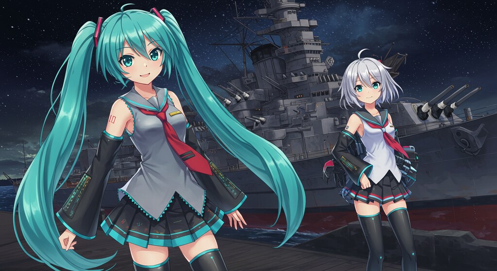 艦これキャラと初音ミク