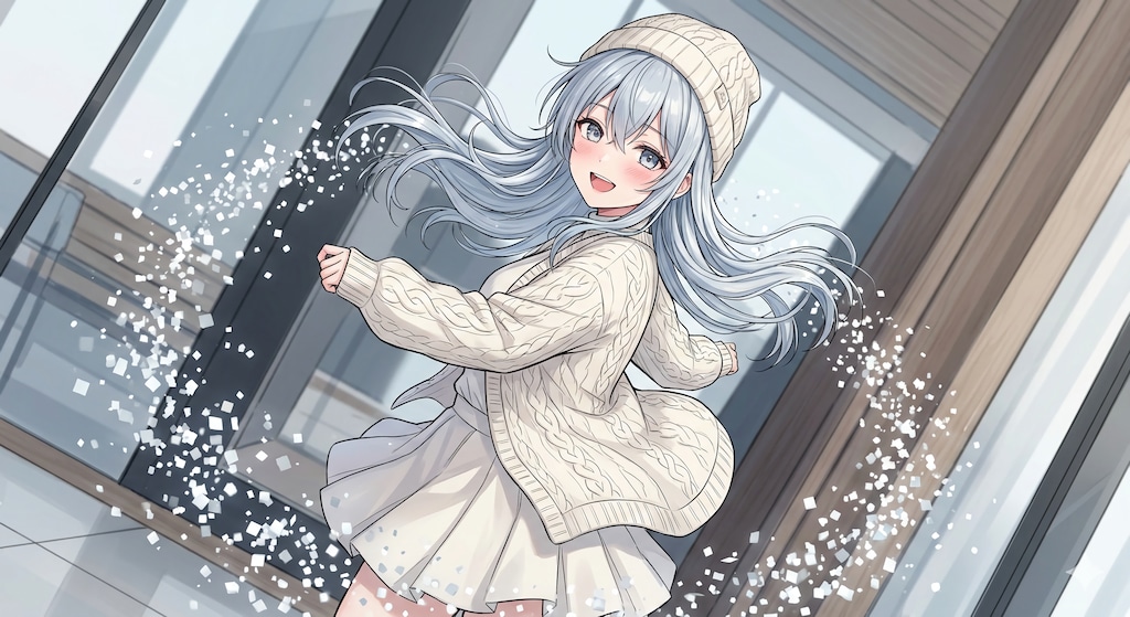 冬の旋律とスクエアに煌めく光の粒