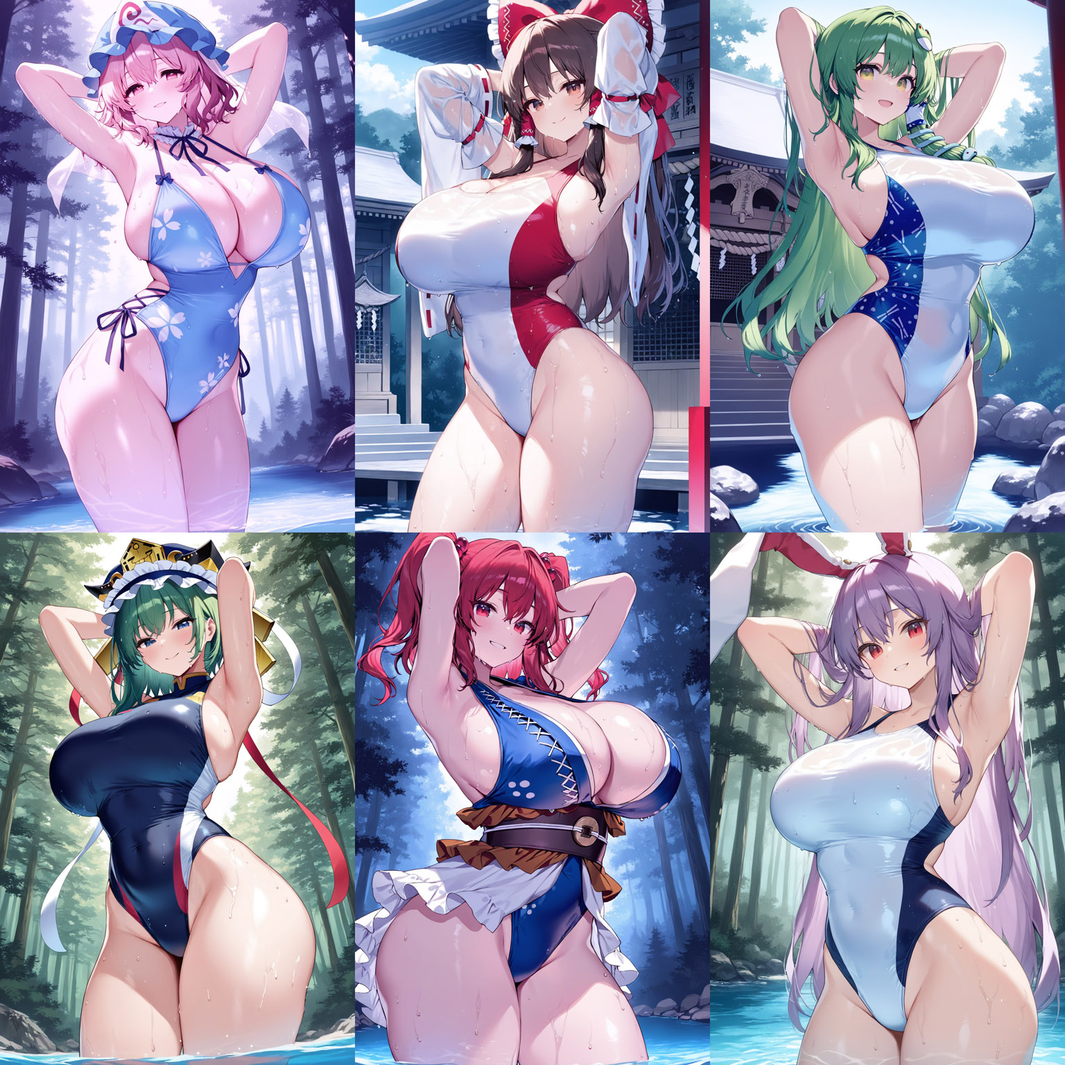 東方水着祭♡
