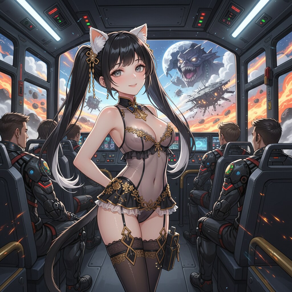 黒ツイにゃん