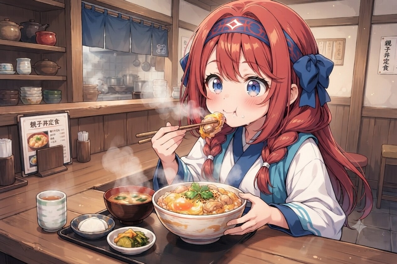 熱々の親子丼