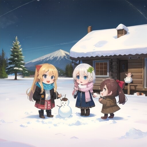 雪遊び | の人気AIイラスト・グラビア