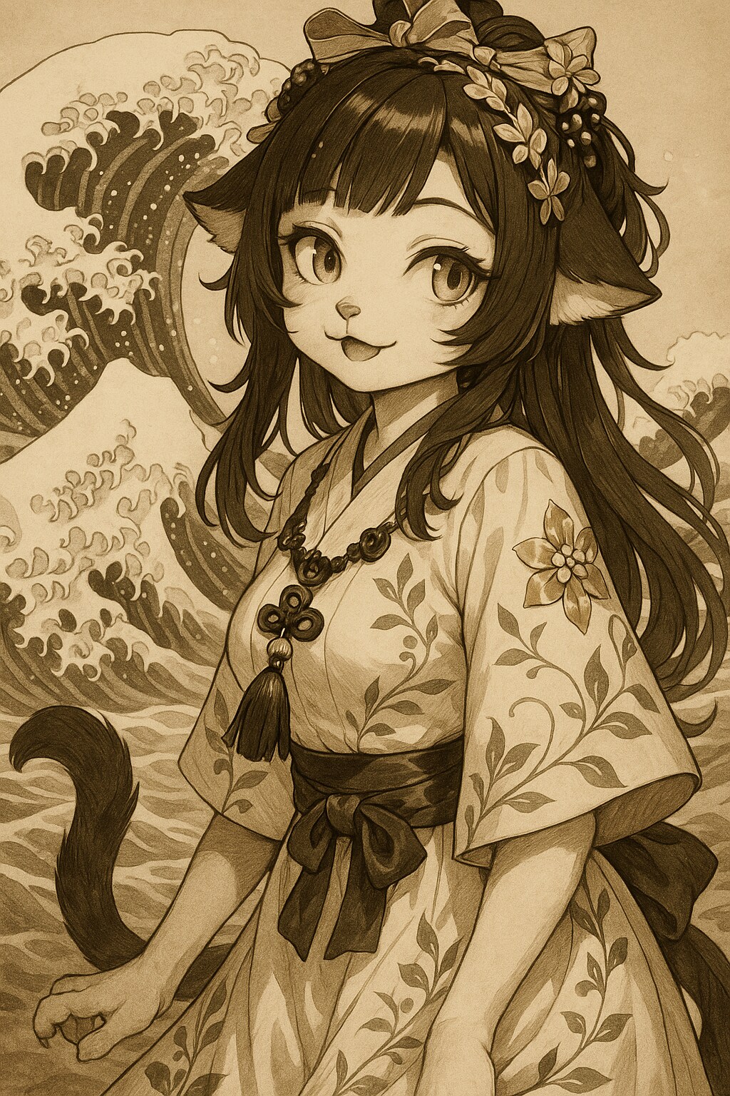 旭光模様VS北斎波