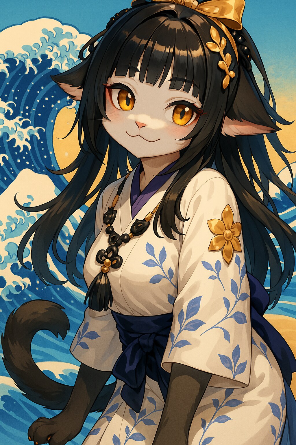 旭光模様VS北斎波