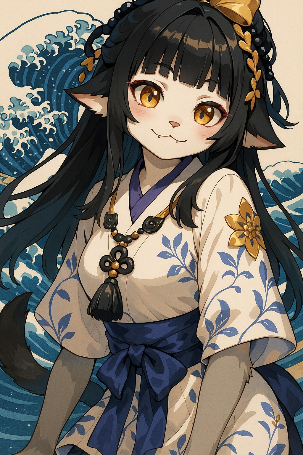 旭光模様VS北斎波